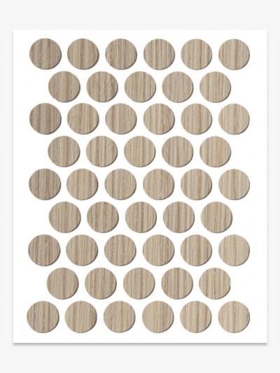 Заглушка конфірмат К-3006 Дуб Арканзас світлий самоклейка 14мм  - 1