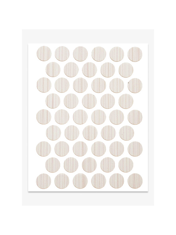 Заглушка конфірмат К-1424 Вудлайн Крем самоклейка 14мм  - 1