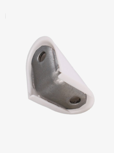 Уголок металлический с накладкой Белый 27х19 мм  - 1 2