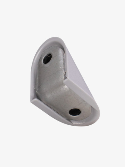 Кутник металевий з накладкою Сірий 27х19 мм  - 1 2