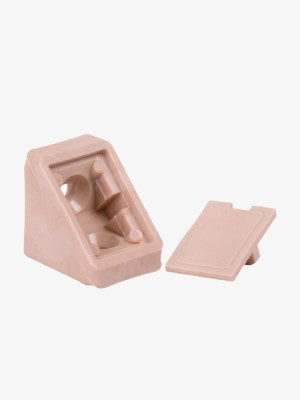 Куточок монтажний пластиковий одинарний Ясен  - 1