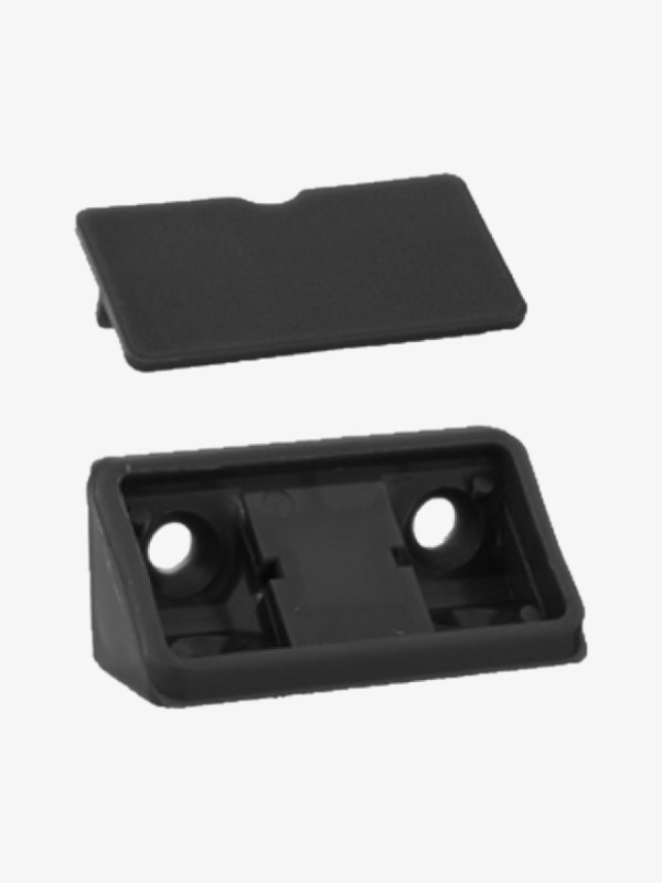 Кутник монтажний пластиковий подвійний Чорний  - 1