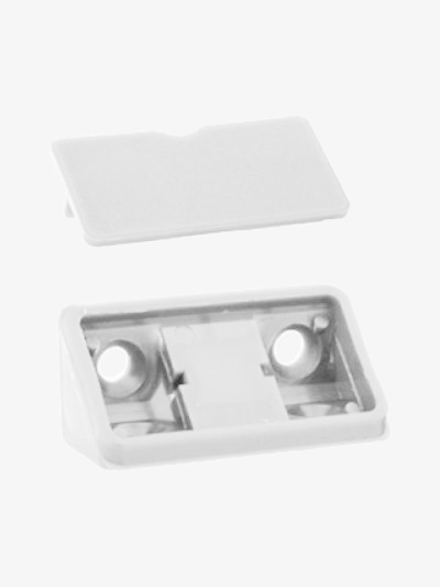 Кутник монтажний пластиковий подвійний Білий  - 1