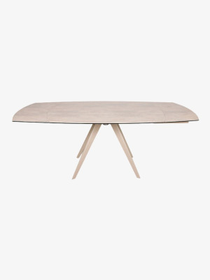 Стол обеденный Coventry Nikolas Бежевый 130/200х89х75 см  - 1