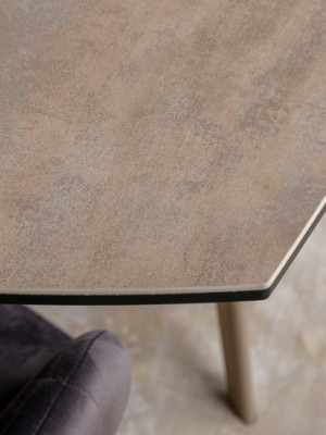 Стіл обідній Coventry Nikolas Бежевий 130/200х89х75 см  - 3