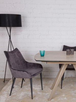 Стол обеденный Coventry Nikolas Бежевый 130/200х89х75 см  - 4