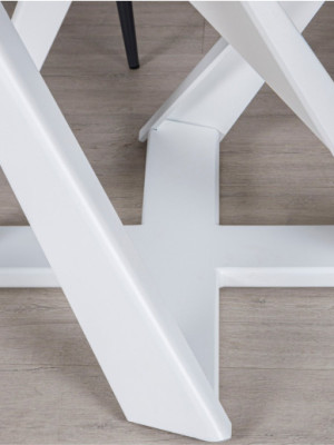 Стол обеденный Edinburh Белый 110/155х110х75 см Nikolas Nikolas - 3