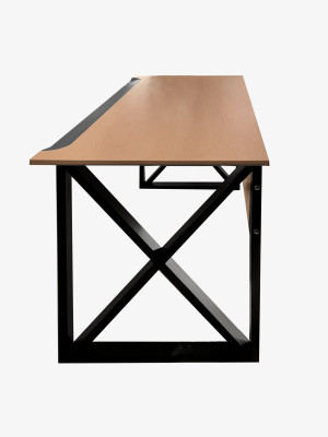 Стіл комп'ютерний з ерго-крайкою HPL Бук 1210x600x750мм MebTech - 3