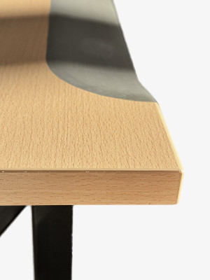 Стол компьютерный с эрго-кромкой HPL Бук 1210x600x750мм MebTech - 4