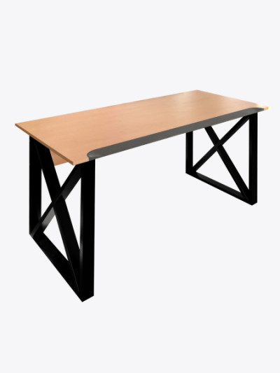 Стіл комп'ютерний з ерго-крайкою HPL Бук 1210x600x750мм MebTech - 1