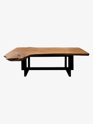 Дубовий обідній стіл 2320х750-1118х80 мм  - 3