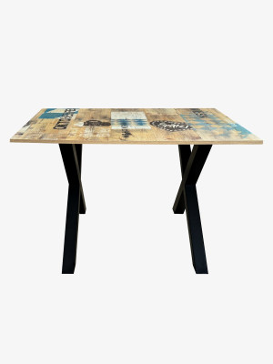 Стол в стиле лофт 1080х725х728 мм Октоберфест MebTech - 3