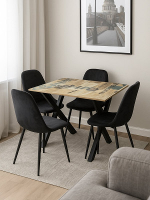 Стіл в стилі лофт 1080х725х728 мм Октоберфест MebTech - 2