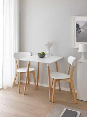 Стіл обідній Socrates Білий 800х800 MebTech - 4