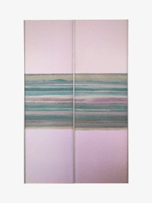 Шкаф-купе в детскую Розовый 1200х666х2300 MebTech - 1