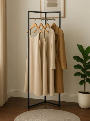 Вешалка напольная лофт Di Ferro SNELLO В1800xГ550xШ500 Черная DI FERRO - 2