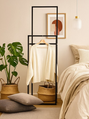 Вішалка на підлогу лофт Di Ferro ORGANIZZATTO В1400xГ300xШ500 Чорна DI FERRO - 2