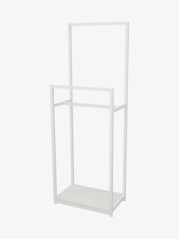 Вешалка напольная лофт ORGANIZZATTO Белая 1388x500x300 Di Ferro DI FERRO - 1