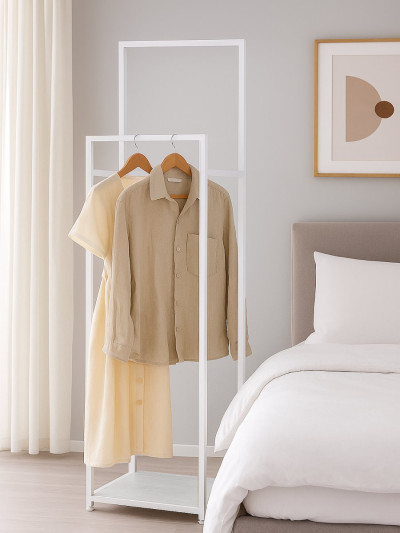 Вішалка на підлогу лофт ORGANIZZATTO Біла 1388x500x300 Di Ferro DI FERRO - 1 2