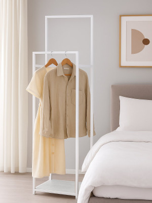 Вешалка напольная лофт ORGANIZZATTO Белая 1388x500x300 Di Ferro DI FERRO - 2