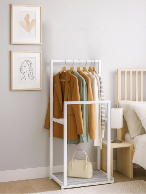 Вешалка напольная лофт ORGANIZZATTO Mini Белая 1010x250x450 Di Ferro DI FERRO - 2