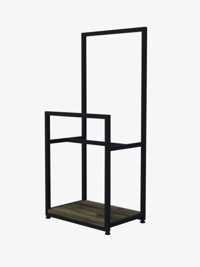 Вішалка на підлогу лофт ORGANIZZATTO Mini Чорна 1010x250x450 Di Ferro DI FERRO - 1