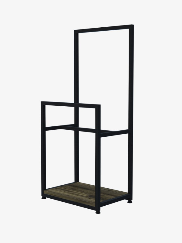 Вешалка напольная лофт ORGANIZZATTO Mini Черная 1010x250x450 Di Ferro DI FERRO - 1