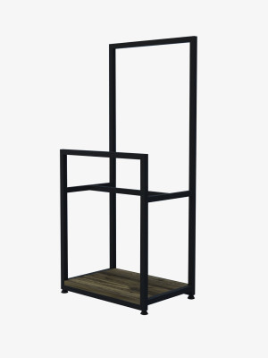 Вешалка напольная лофт ORGANIZZATTO Mini Черная 1010x250x450 Di Ferro DI FERRO - 1