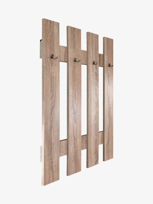 Вішалка настінна в передпокій Дуб Сонома 1100х750 мм  - 3