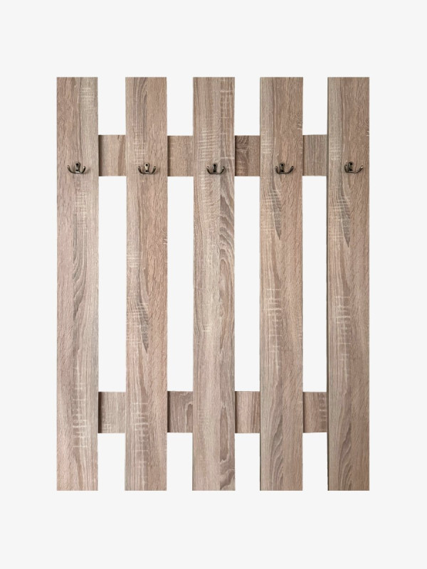 Вішалка настінна в передпокій Дуб Сонома 1100х900 мм  - 1