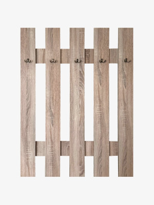 Вішалка настінна в передпокій Дуб Сонома 1100х900 мм  - 1