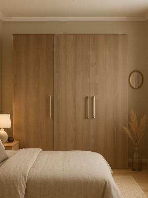 Шафа розпашна 3-дверна Бардоліно Сірий 1800х2300х450 (2 модулі) MebTech - 2