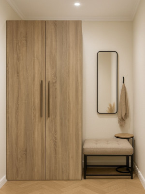 Шафа розпашна 2-дверна Бардоліно Сірий 1200х2300х450 MebTech - 5