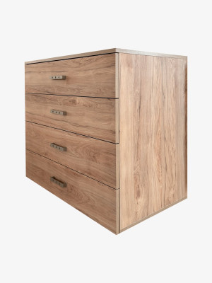 Комод для спальни 900х870х540 на 4 ящика Коричневый MebTech - 3