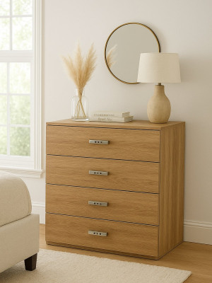 Комод для спальни 900х870х540 на 4 ящика Коричневый MebTech - 2