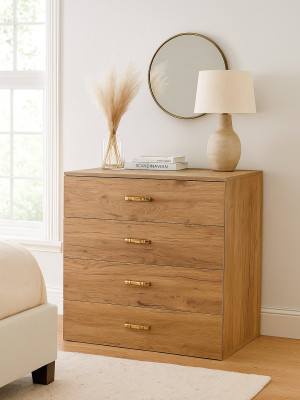 Комод для спальні 900х870х543 на 4 ящика Коричневий MebTech - 2