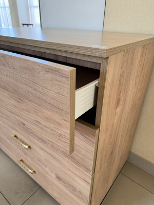 Комод для спальни 900х870х543 на 4 ящика Коричневый MebTech - 4