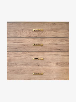 Комод для спальні 900х870х543 на 4 ящика Коричневий MebTech - 1