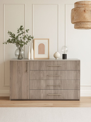 Комод для спальни 1500х870х540 Серое дерево MebTech - 1