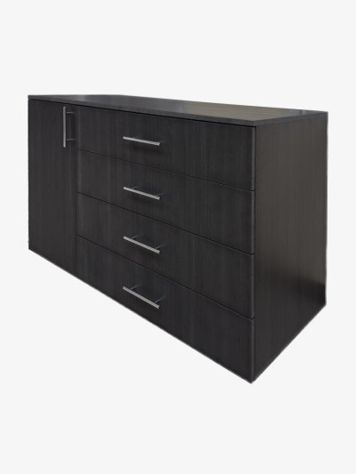 Комод для спальни 1300х870х590 Черное дерево MebTech - 3 2