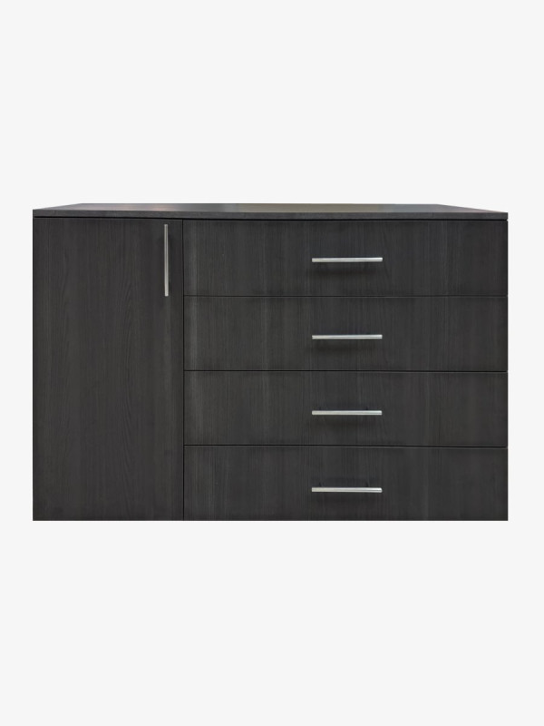 Комод для спальни 1300х870х590 Черное дерево MebTech - 3