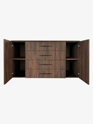 Комод для спальни 1500х870х540 на 4 ящика Коричневый с довод MebTech - 4