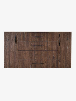 Комод для спальни 1500х870х540 на 4 ящика Коричневый с довод MebTech - 2