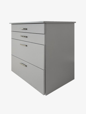 Комод-трансформер для украшений и косметики 3в1 Серый MebTech - 3