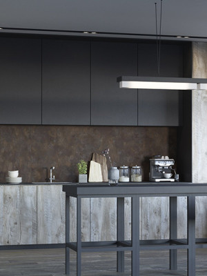 ЛДСП Swisspan 0076 PE Черный Лимонная корка 2750х1830х16 мм Swisspan - 2