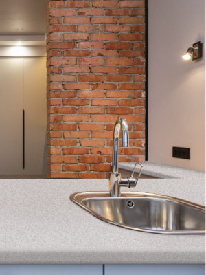 Столешница LuxeForm S501 Кам Гридж Беж 1U MR6 3050х600х38 мм LuxeForm - 3