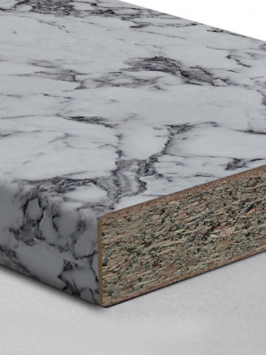 Столешница LuxeForm L139 Крестола Бьянка 1U MR3 Влагостойкая 4200x600x38 мм LuxeForm - 2