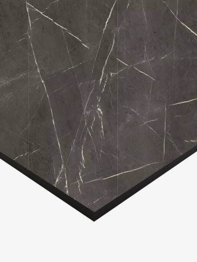 Компакт плита HPL AGT 5193 Вулканический Мрамор монолит - черное ядро AGT - 2 2