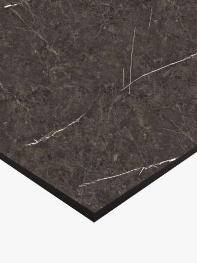 Компакт плита HPL Termopal 2155-2 Мармур Чорний 1220х3660х12мм - чорне ядро Termopal - 1 2