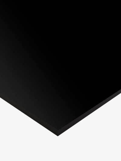 Компакт плита HPL Termopal Чорна Black 1530х3660х12мм - чорне ядро Termopal - 1 2